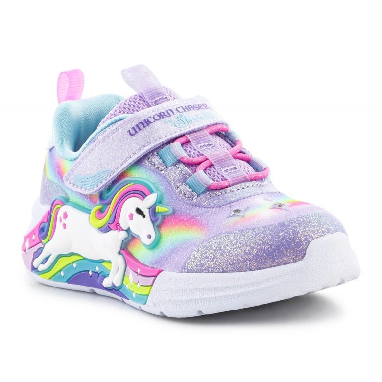 Skechers S-Lights Girl's Unicorn Chaser shoes 302298N-LVMT purple 2