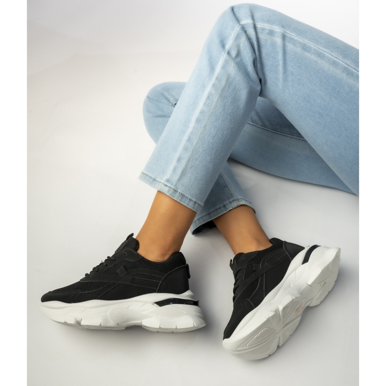 Women's black sports sneakers 1 Women's black sports sneakers 1