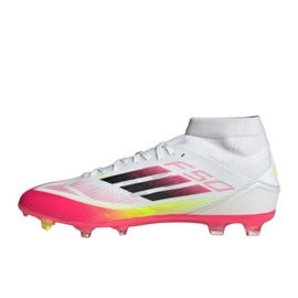 Adidas F50 League FG/MG MID JI0434 white and red football shoes 1