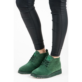 New Age Women's boots green 1