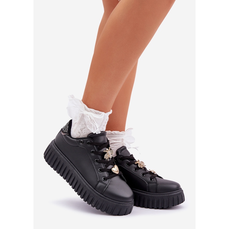 Women's sneakers with black pins 1