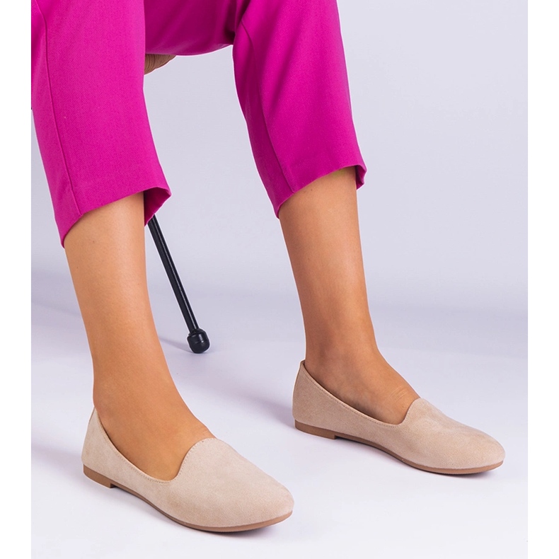 Beige classic ballerinas from Ekozamszu 1