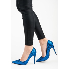 Vices Snake print pins blue 1