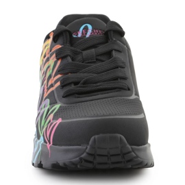 Skechers UNO LTE shoes - Spread The Love 314064L -BKMT Colorful hearts black 2