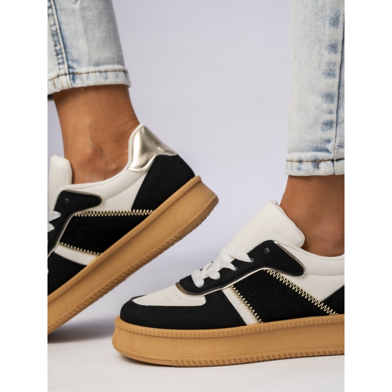 Women's classic sneakers on Platfom Black 2 Women's classic sneakers on Platfom Black 2