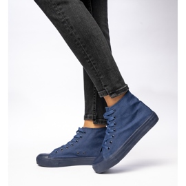 Women's classic denim sneakers blue 1