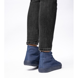Women's classic denim sneakers blue 2