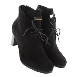 Lace-up boots 55-518 black 1