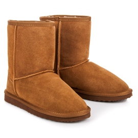 Coco Perla Women's leather snow boots brown multicolored 1