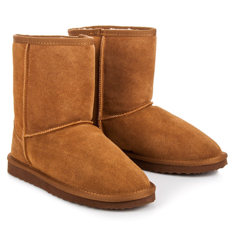 Coco Perla Women's leather snow boots brown multicolored 1