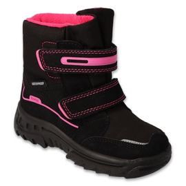 Befado trekking shoes with membrane 615Y003, black and pink 1
