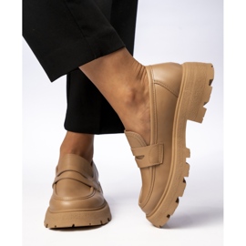 Women's via giulia kaki loafers brown 1