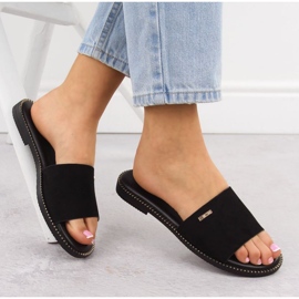 Women's slippers big star rr274618 black 2