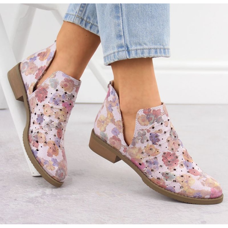 M.Daszyński M. Daszyński boots SA62-102 Openwork purple 2