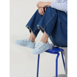 Women's blue sneakers - azura blue 1
