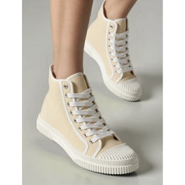 Women's Nolvia Beige sneakers 1