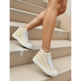 Women's Nolvia Beige sneakers 2