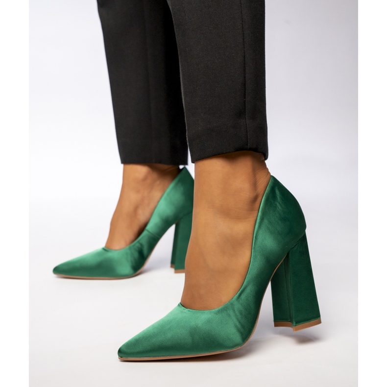 Women's lime pumps Green 2