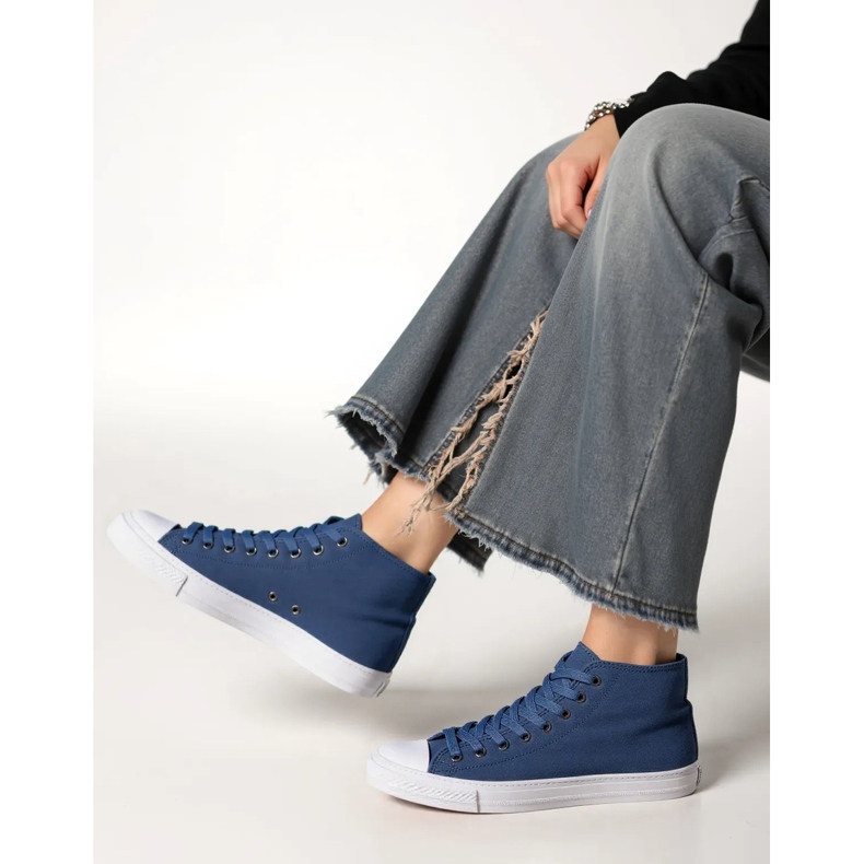 Women's Livio Jeans Blue sneakers 1