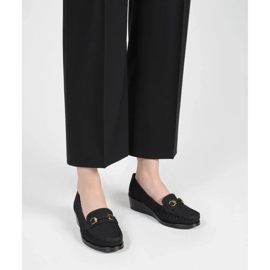 Women's Mirena Black loafers 1