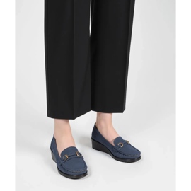 Women's Mirena Blue loafers 2