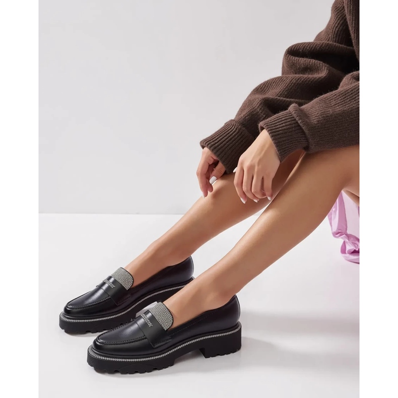 Women's Diamant Black loafers 2 Women's Diamant Black loafers 2