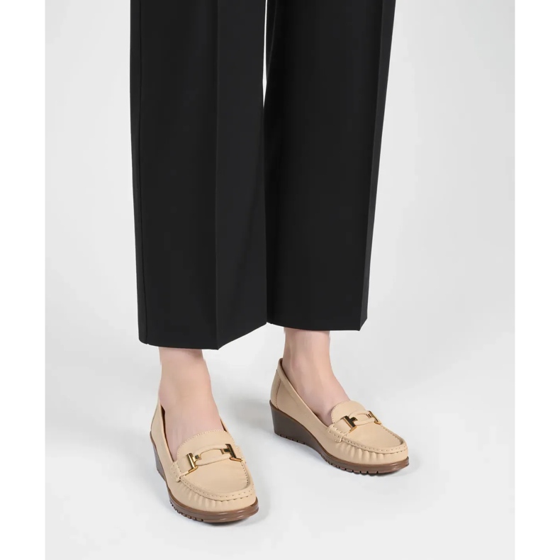 Women's Velora Beige loafers 1 Women's Velora Beige loafers 1