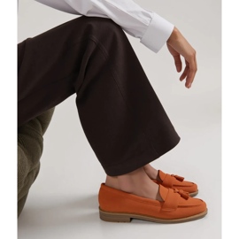 Women's orange loafers 1 Women's orange loafers 1