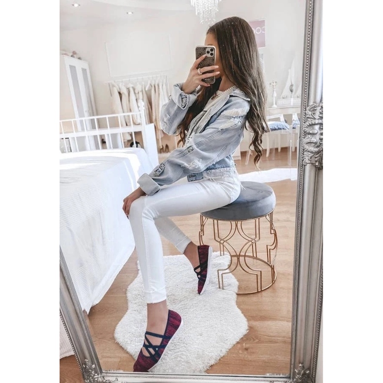 D/GMR Janae pink material ballerinas 1