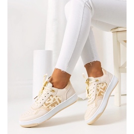 D/GMR Richie women's beige sneakers 1