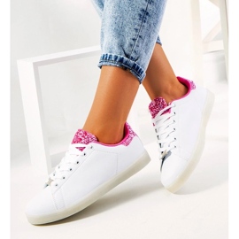 D/GMR White and pink sneakers with Alfaro led lights 2