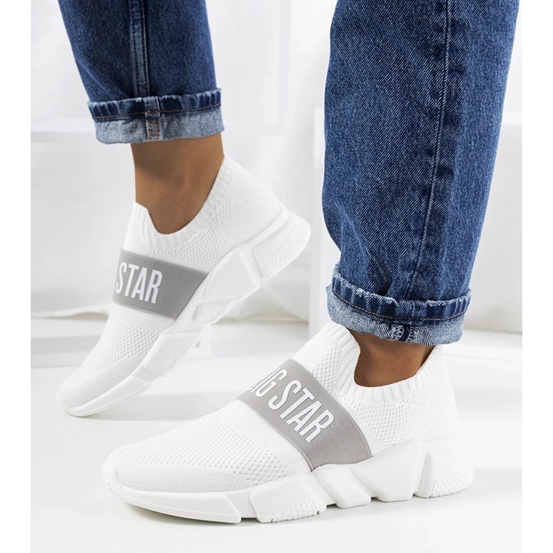 D/GMR White sports shoes Big Star JJ274297 1 D/GMR White sports shoes Big Star JJ274297 1