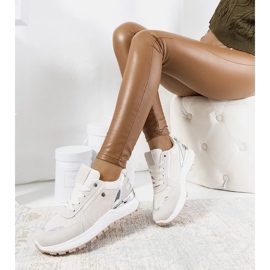 D/GMR Beige shiny women's Onio sneakers 2