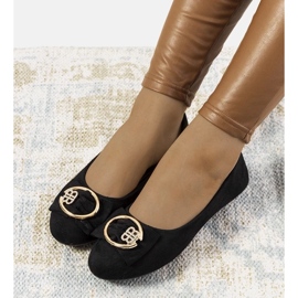 D/GMR Black ballerinas with a Ribero buckle 2