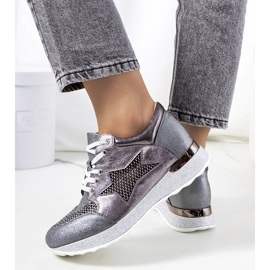 D/GMR Gray metallic sneakers from Torres grey 2