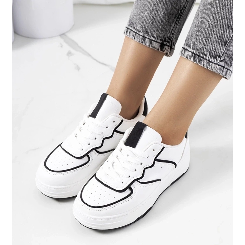 D/GMR Women's Bieke sneakers, white and black 1 D/GMR Women's Bieke sneakers, white and black 1