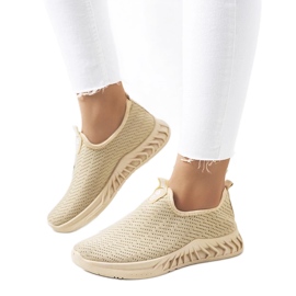 D/GMR Beige sports sneakers Alida 1