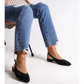 D/GMR Black lace ballerinas from Marlioz 1