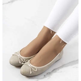 D/GMR Beige women's ballerinas from Villers 2