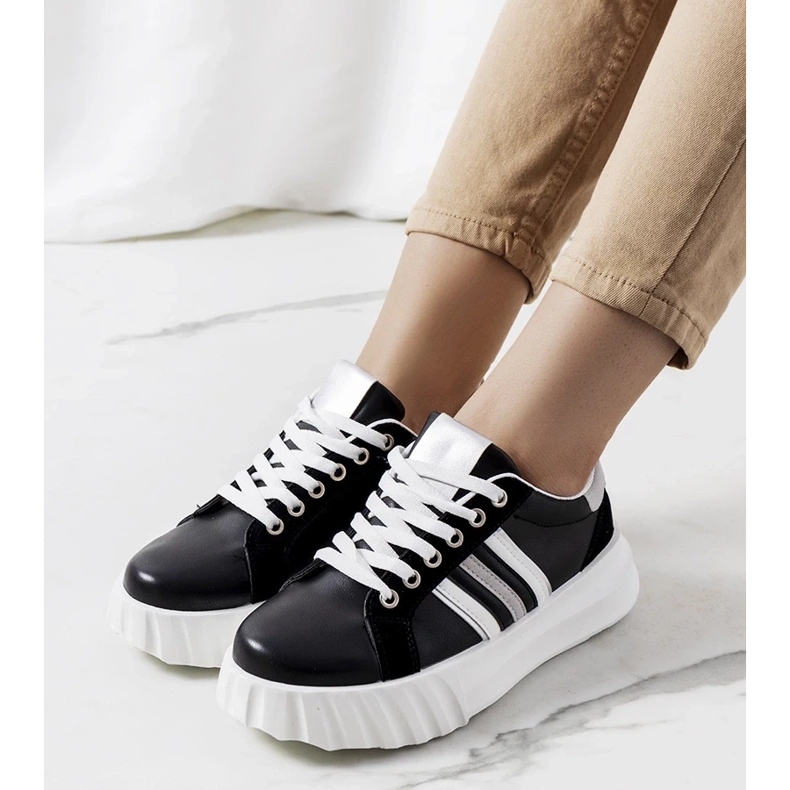 D/GMR Black sneakers on the Prinsep platform 1