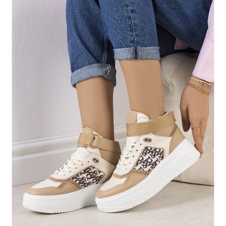 D/GMR Beige high sneakers for ankle adolis 2 D/GMR Beige high sneakers for ankle adolis 2