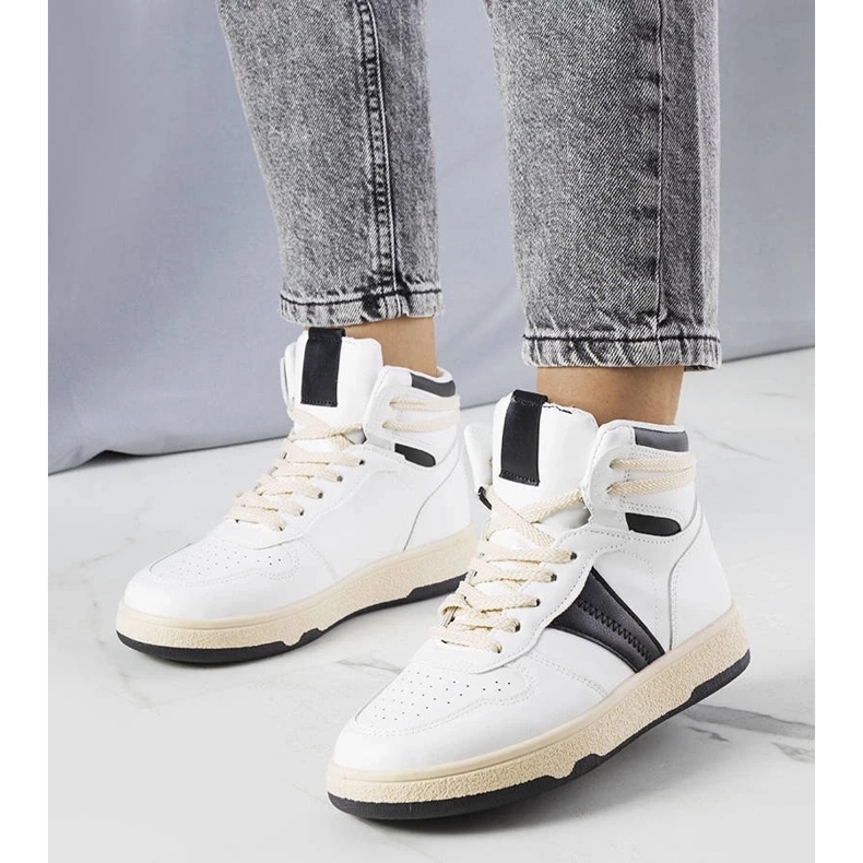 D/GMR Black and white high-top sneakers from Robin 1