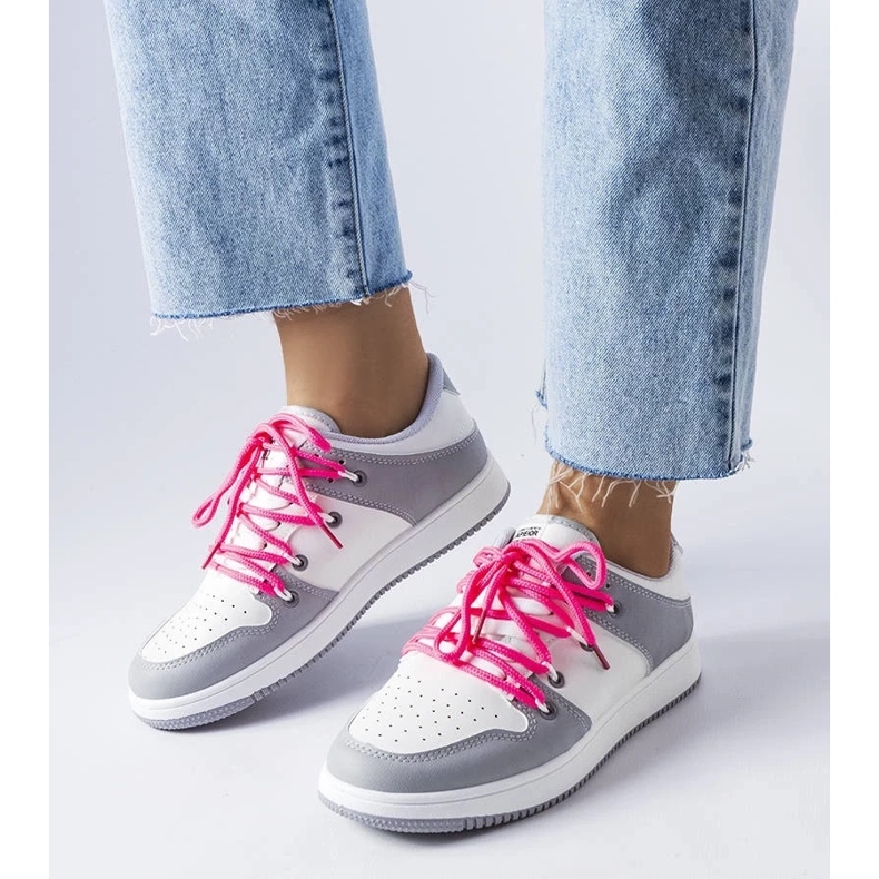 D/GMR Shari white retro sneakers 1