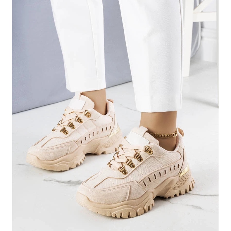 D/GMR Mindy beige sneakers 1