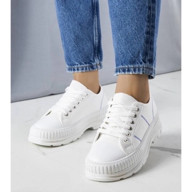 D/GMR White platform sneakers from Nichole 1