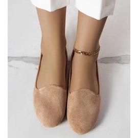D/GMR Marion beige eco-suede ballerinas 2