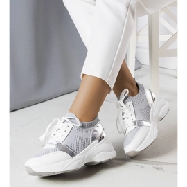 D/GMR Gray wedge sneakers from Ann grey 1