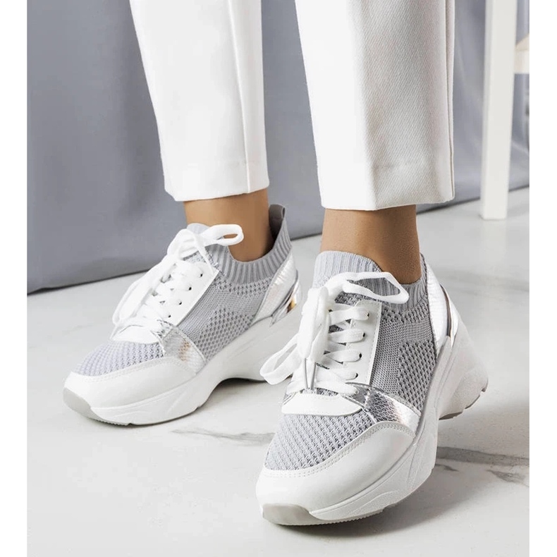 D/GMR Gray wedge sneakers from Ann grey 2