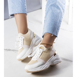 D/GMR Beige wedge sneakers from Ann 2