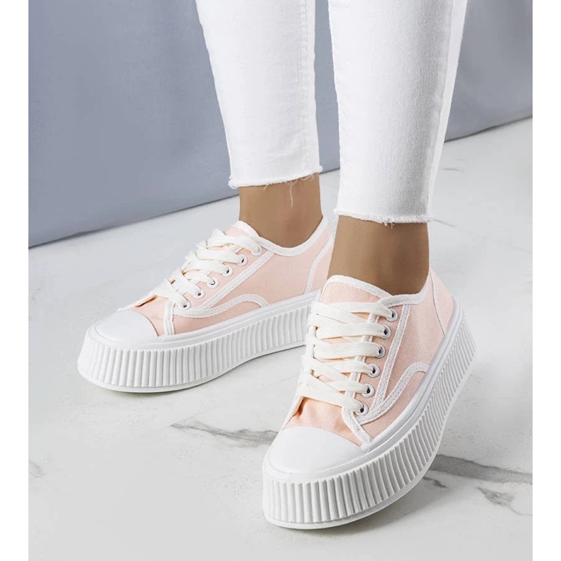 D/GMR Light pink platform sneakers from Delores 2